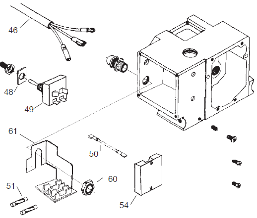 Epic 660HPX Electrical Schematic for 230 Volt Motors Parts